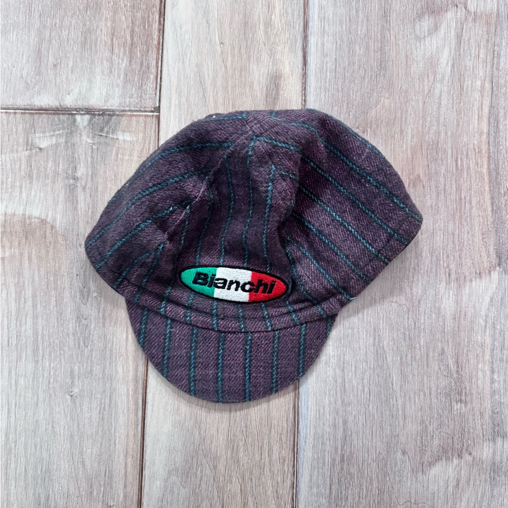 Purple and Green Newsboy Hat with Curved Brim